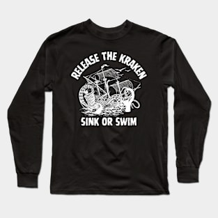 Release The Kraken Pirate of The Caribbean Saying Long Sleeve T-Shirt